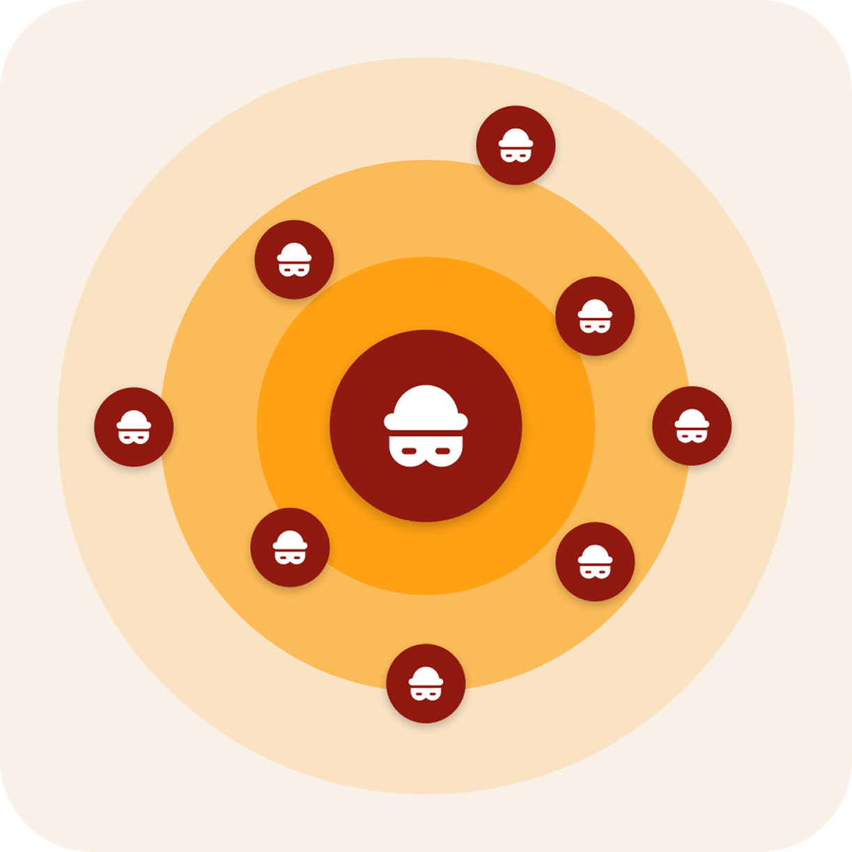 Fraud network illustration